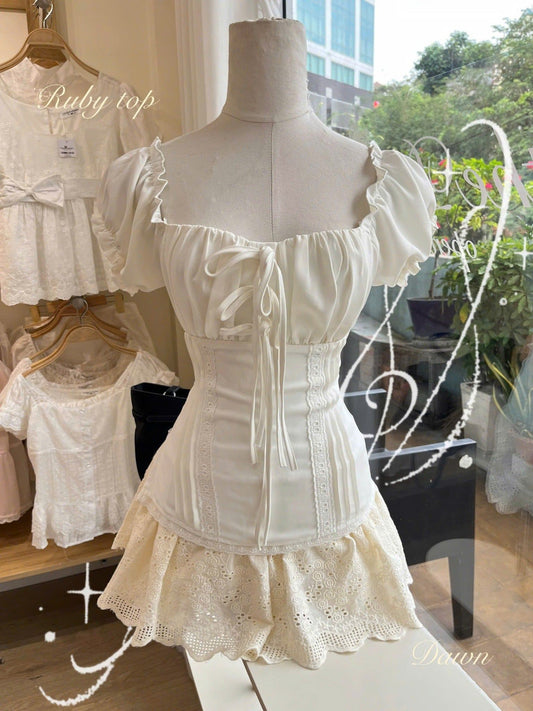 Chloe Cream Skirt